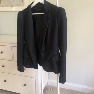 Zara Basic puff shoulder blazer